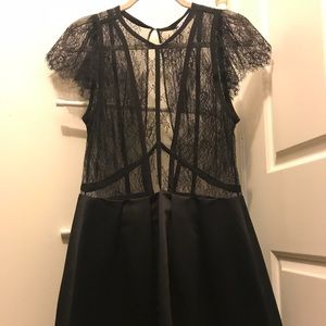 Sandro lace black dress